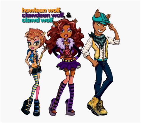 wolf siblings howleen wolf and clawdeen wolf hd png download kindpng