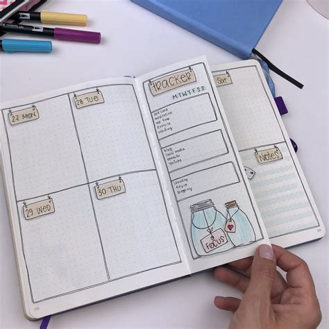 Cute Bullet Journal Weekly Layouts Images And Photos Finder
