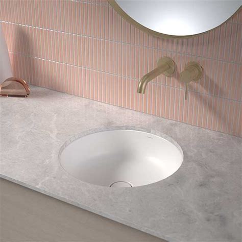 Caroma Liano Ii 400mm Under Counter Basin White The Blue Space