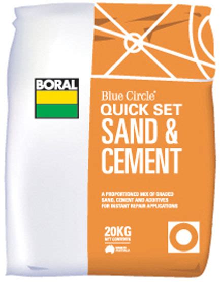 Sand Cement Quickset Boral 20kg Blue Circle BCSands Online Shop