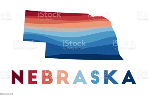 Nebraska Haritası Stok Vektör Sanatı And Nebraska‘nin Daha Fazla Görseli