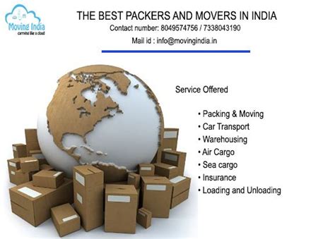 There are many types of business insurance policies, from general liability insurance to workers' compensation and more. MovingIndia does not provide the packers and movers ...