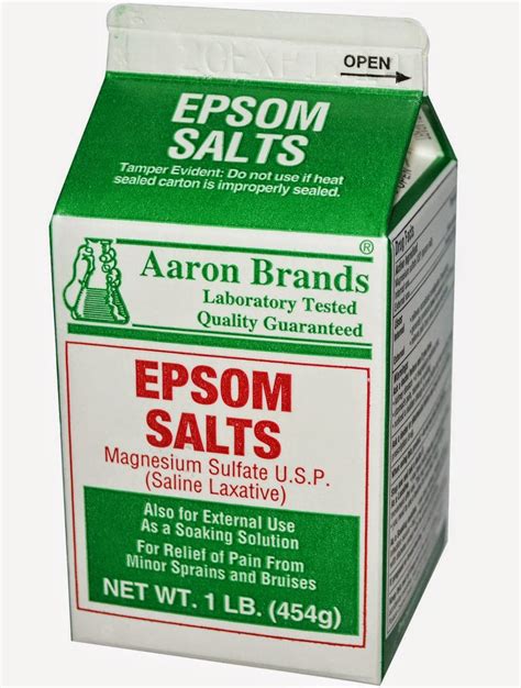 Epsom salt is the most effective when it is dissolved in water. The Domestic Curator: The Many Uses Of Epsom Salt