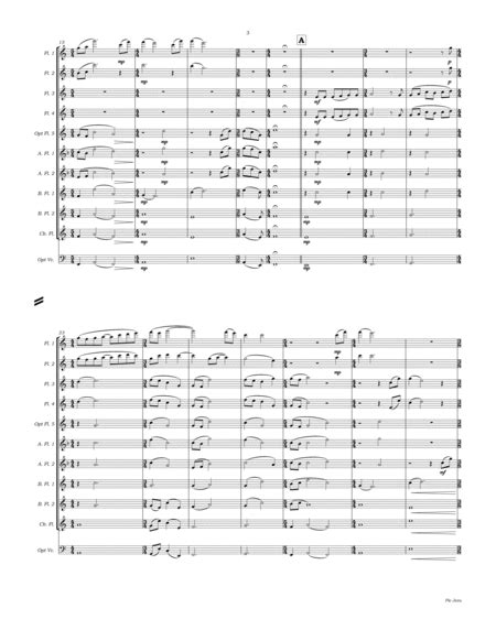 Pie Jesu For Flute Choir Free Music Sheet