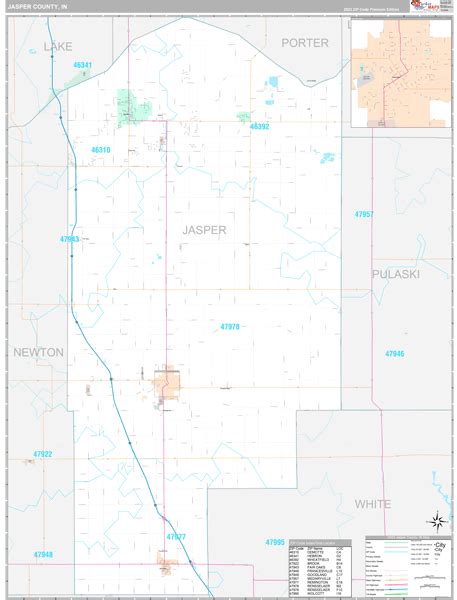 Jasper County In Zip Code Map Premium