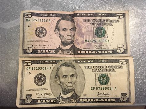 The Difference In A 5 Us Dollar Bill From 2001 Vs 2013 R