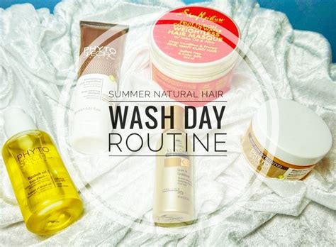 Summer Natural Hair Wash Day Routine Natural Hair Washing Natural