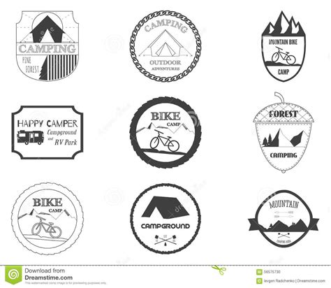 ensemble de rétros insignes et de graphiques de logo de label illustration de vecteur