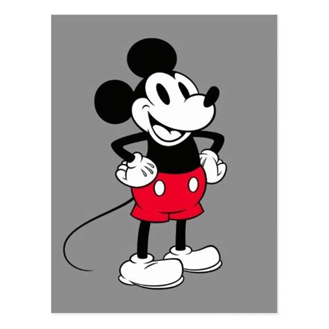She especially loves to spend time with her lifelong sweetheart, mickey. Classic Mickey Mouse | A True Original Postcard | Zazzle ...