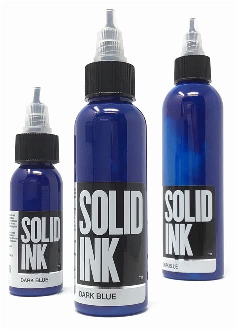 Solid Ink Dark Blue Darkside Tattoo Supply Inc