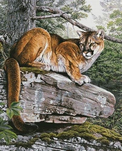 In three simple steps you will transform a picture into a beautiful cross stitch chart. Eastern Cougar Cross Stitch Pattern wild