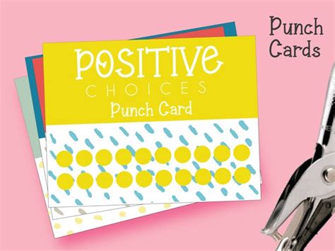 pdf blank reward punch card etsy canada