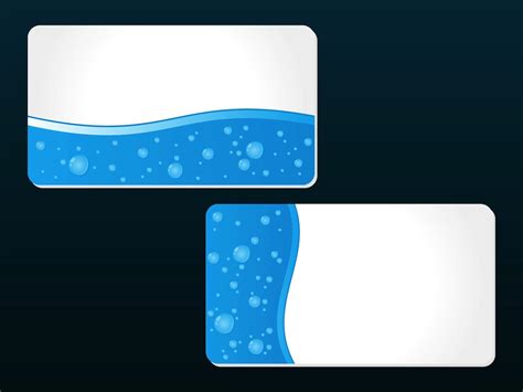 While there are certainly better ways to exchange contact information, business cards will forever be part of the business world. Water Business Cards Vector Art & Graphics | freevector.com