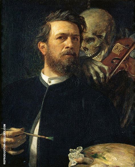 Self Portrait 1872 By Arnold Bocklin Oil Painting Reproduction