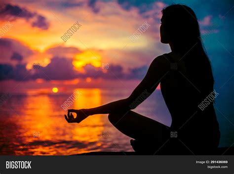Woman Meditating Image And Photo Free Trial Bigstock