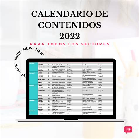 Calendario Redes Sociales 2022 Calendario De Contenidos 2022