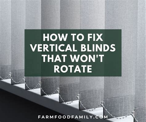 Why My Vertical Blinds That Wont Rorate Heres How To Fix It