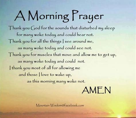 Good Morning My Friends I Think This Prayer Is A Lovely Way To Start