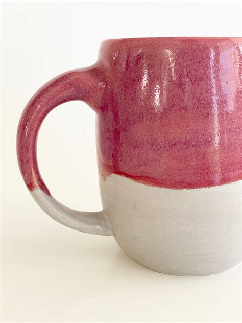 Pink Porcelain Mug Coffee Mug Handmade Coffee Mug Pink Mug Handmade