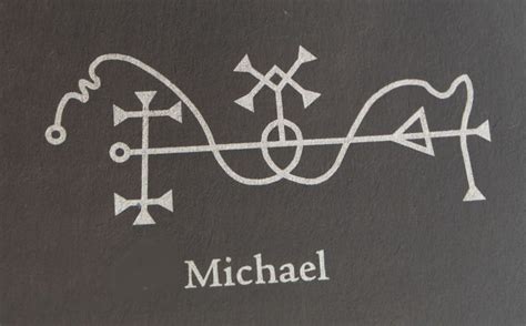 Michael Sigil Angel Sigils Book Of Shadows Satanic Art