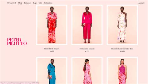 Peter Pilotto Website - website inspiration - pink website - fashion brand website en 2020