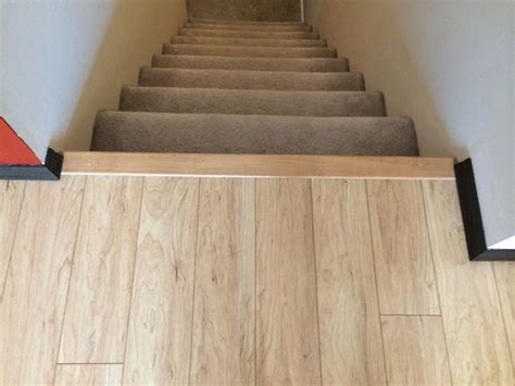 Tread section 22mm mdf riser 9mm plywood. Installing Pergo Laminate Flooring: Transitions, Stair ...