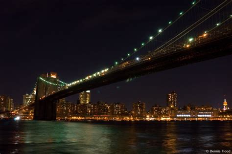 Brooklyn Bridge At Night Dennis Flood Photography
