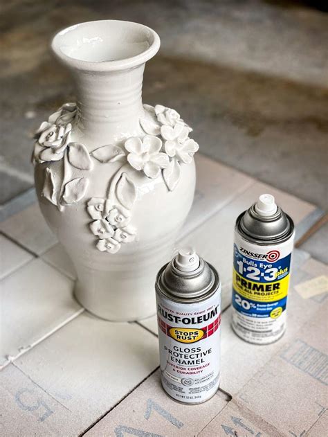 Knock Off Painted Ceramic Bloom Vase Makeover Blesser House
