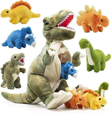 Prextex 15 T Rex Dinosaur Stuffed Animal Set W 4 Stuffed