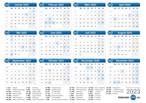 Kalenderwochen Calendar