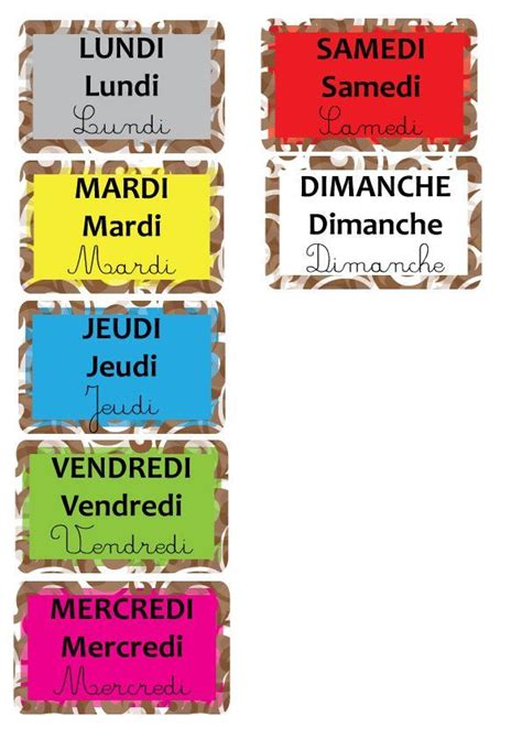 Les Jours De La Semaine Cours Tes Teach French Language Lessons