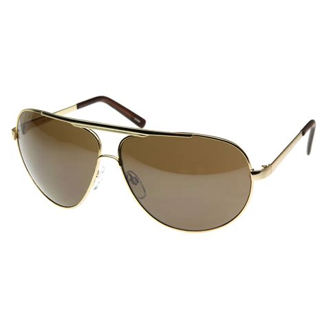 High Quality Full Frame Big X Large Oversized Metal Aviator Sunglasses Ebay