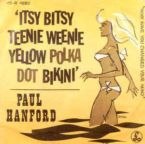 Paul Hanford Itsy Bitsy Teenie Weenie Yellow Polka Dot Bikini Vinyl Discogs