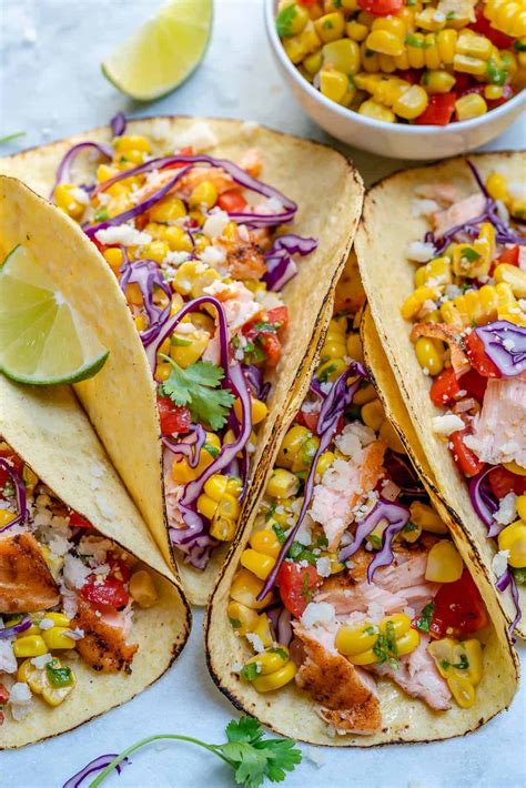 Simple Salmon Tacos Recipe Healthy Fitness Meals