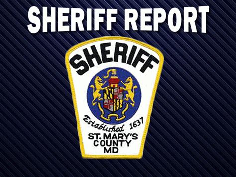 St Marys County Sheriffs Office Incident Briefs The Baynet