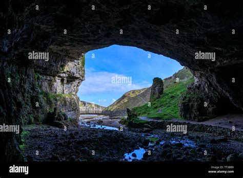 The View From Inside Smoo Cave Out Of The Entrance Smoo Cave Is A
