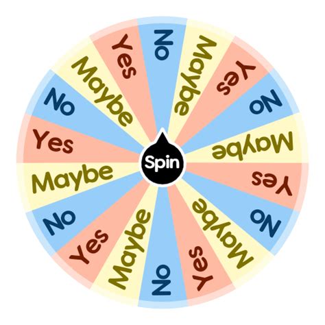Yes No Maybe Spin The Wheel App