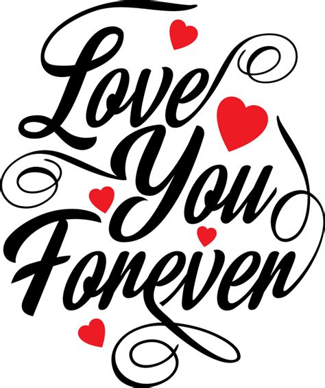 Abstract Forever In Love Png Texture Calligraphy Download Png Image
