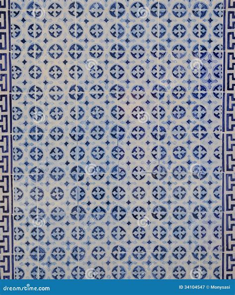 Blue Portuguese Tile Stock Image Image Of Ceramic Mosaic 34104547