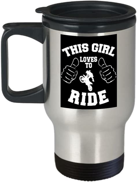Hot Mug Cold Brew Insulated Travel Mug This Girl Loves To Ride Glassware