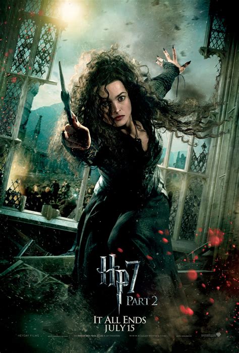 Deathly Hallows Part 2 Action Poster Bellatrix Lestrange Hq Harry