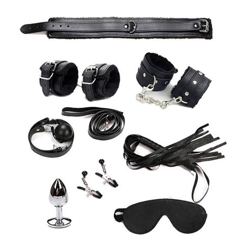 Buy Sex Toys For Couples Exotic Accessories Nylon Bdsm Sex Bondage Set Handcuffs Whip Rope At