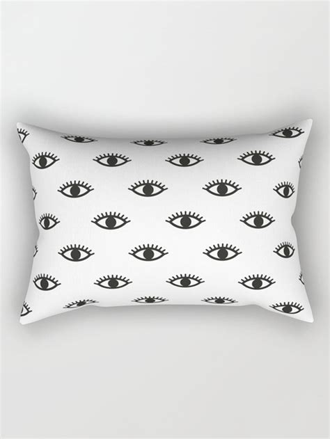 Eye Print Pillow Case Cover Shein