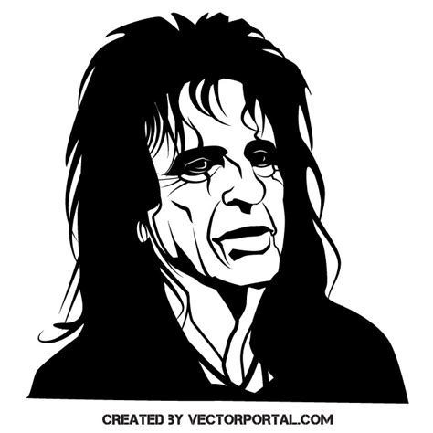 Singer Alice Cooper Royalty Free Stock Svg Vector And Clip Art