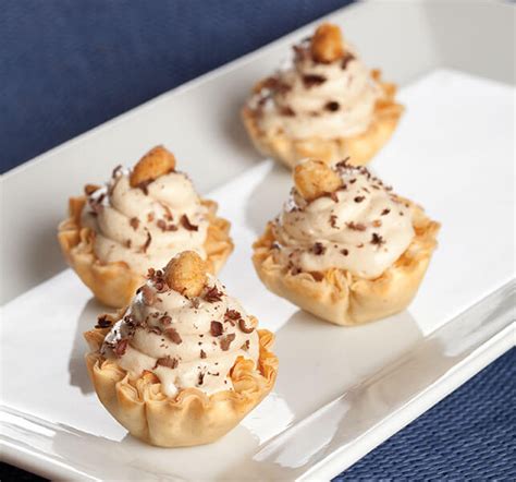 Mini Peanut Butter Phyllo Pies Athens Foods Bite Size Desserts