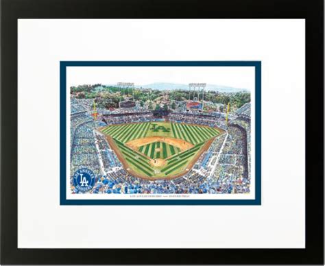 Dodger Stadium Los Angeles Dodgers Art Print The Stadium Shoppe