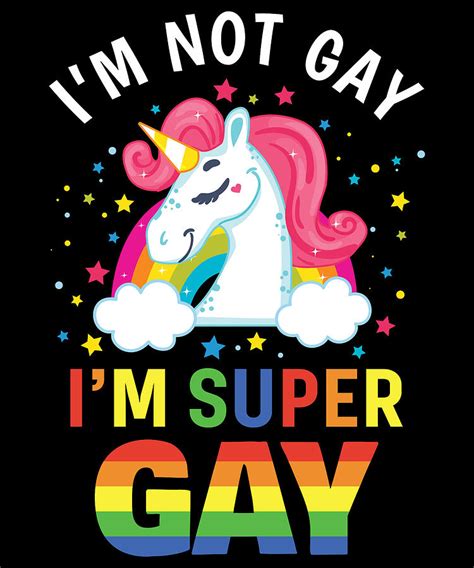 Super Gay Unicorn Lgbt Digital Art By Michael S Fine Art America