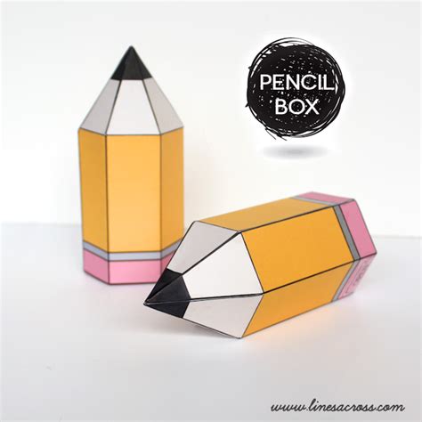 Maybe you would like to learn more about one of these? Free Printable No. 2 Pencil Gift Boxes - Lines Across