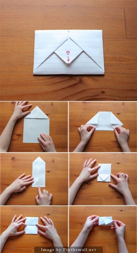 Diy Surprise Message Card Pull Tab Origami Envelope Card Letter