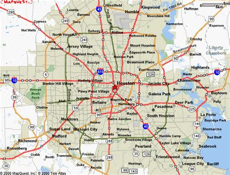 Houston Map Map Of Houston Downtown